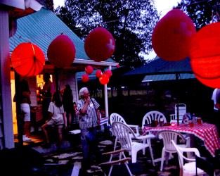 Evening glow of the Lampions