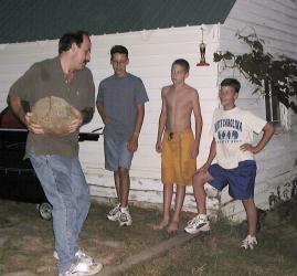 Rock-throwing contest