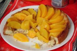 Peach shortcake